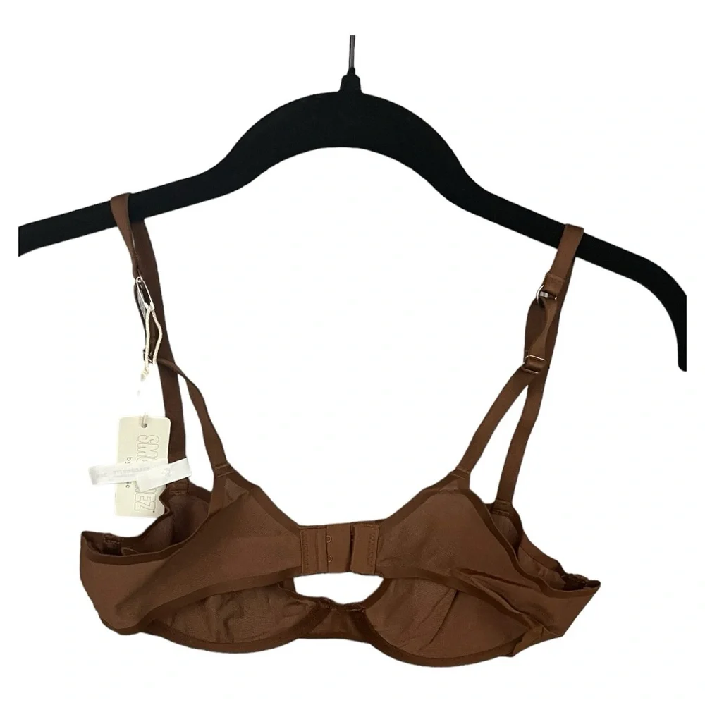 Aerie SMOOTHEZ‎ Mesh Unlined Bra in Universe Brown 34B NWT